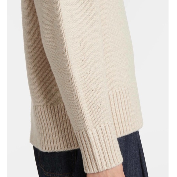 Vince Wool Cashmere V-Neck Sweater Beige Women’s Size S Cozy Elegant - Picture 7 of 11